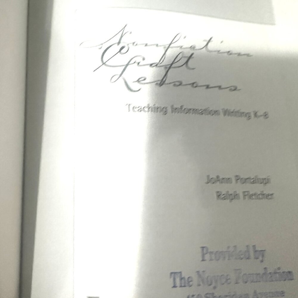 Nonfiction Craft Lessons: Teaching Information Writing K-8 by Portalupi, JoAnn - Picture 7 of 7